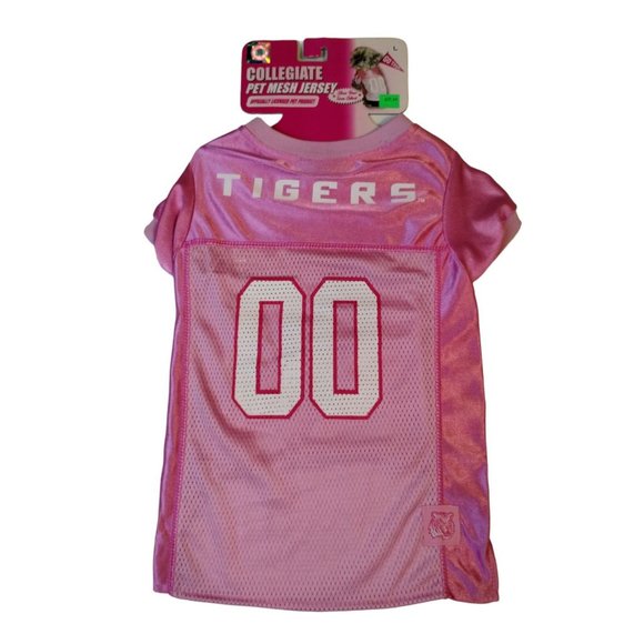 NCAA Louisiana State University Tigers Pink Mesh Large Dog Jersey - Picture 1 of 5